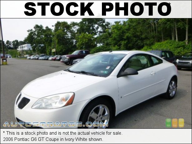Stock photo for this 2006 Pontiac G6 GT Coupe 3.5 Liter OHV 12-Valve V6 4 Speed Automatic