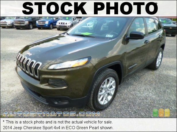 Stock photo for this 2014 Jeep Cherokee Sport 4x4 2.4 Liter SOHC 16-Valve MultiAir 4 Cylinder 9 Speed Automatic