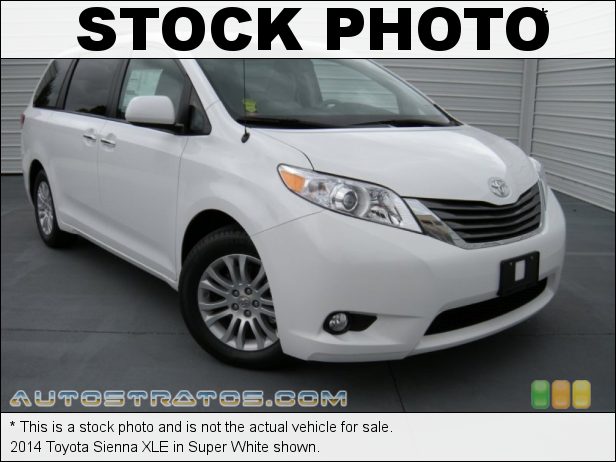 Stock photo for this 2014 Toyota Sienna XLE 3.5 Liter DOHC 24-Valve Dual VVT-i V6 6 Speed ECT-i Automatic