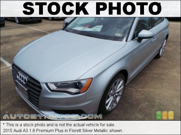 Stock photo for this 2015 Audi A3 1.8 Premium Plus 1.8 Liter Turbocharged/TFSI DOHC 16-Valve VVT 4 Cylinder 6 Speed S Tronic Dual-Clutch Automatic
