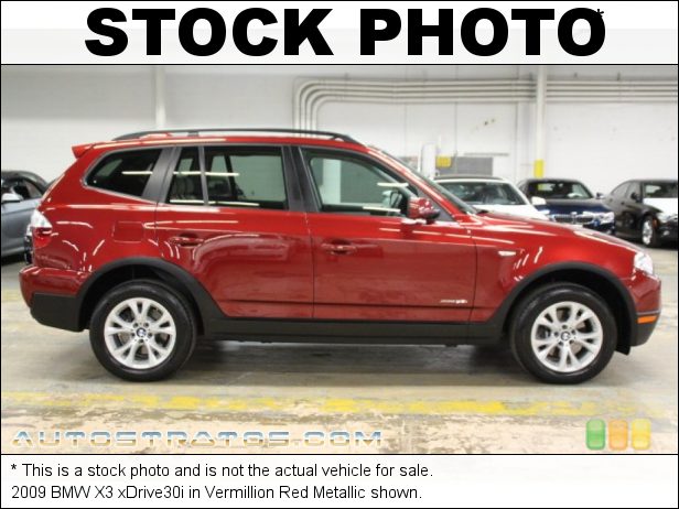 Stock photo for this 2009 BMW X3 xDrive30i 3.0 Liter DOHC 24-Valve VVT Inline 6 Cylinder 6 Speed Steptronic Automatic