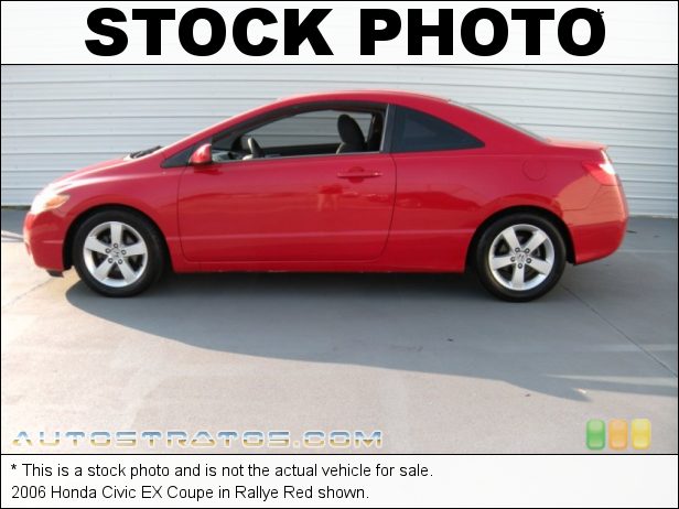 Stock photo for this 2006 Honda Civic EX Coupe 1.8L SOHC 16V VTEC 4 Cylinder 5 Speed Automatic