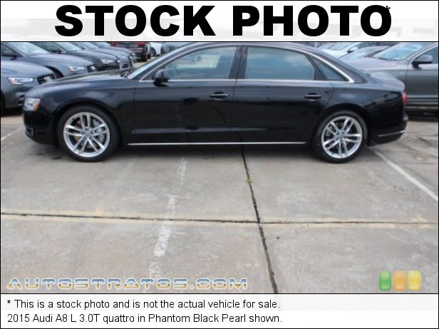 Stock photo for this 2015 Audi A8 L 3.0T quattro 3.0 Liter Supercharged FSI DOHC 24-Valve VVT V6 8 Speed Tiptronic Automatic