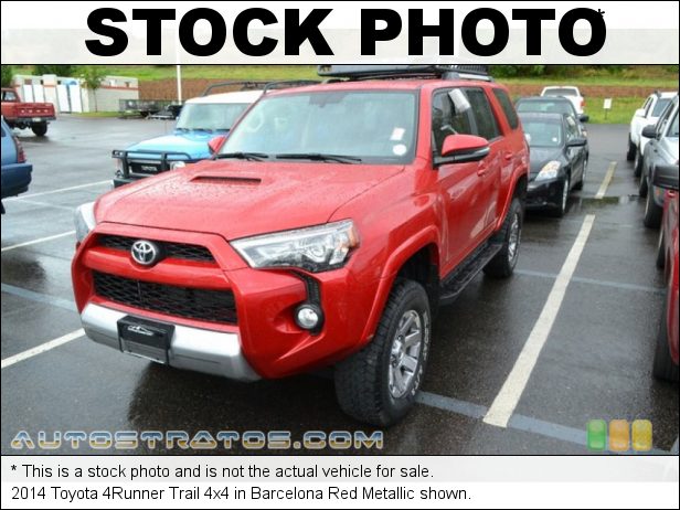 Stock photo for this 2014 Toyota 4Runner Trail 4x4 4.0 Liter DOHC 24-Valve Dual VVT-i V6 5 Speed Automatic