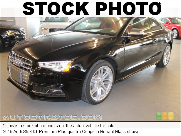 Stock photo for this 2015 Audi S5 3.0T Premium Plus quattro Coupe 3.0 Liter Supercharged TFSI DOHC 24-Valve VVT V6 7 Speed S tronic Dual-Clutch Automatic