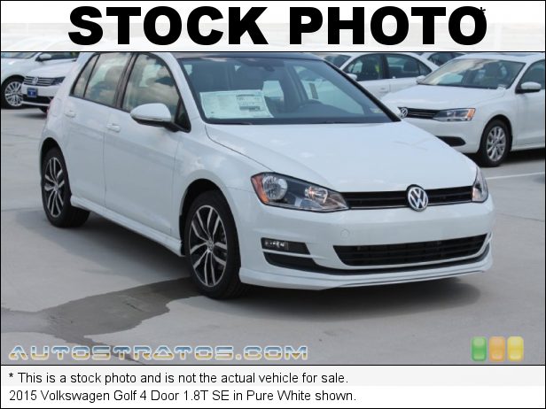 Stock photo for this 2015 Volkswagen Golf 4 Door 1.8T 1.8 Liter Turbocharged TSI DOHC 16-Valve 4 Cylinder 6 Speed Tiptronic Automatic