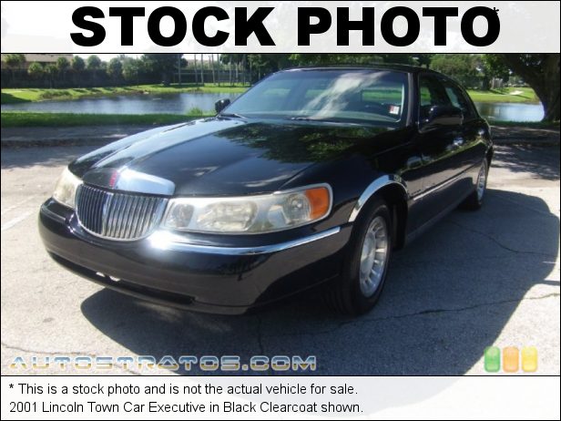 Stock photo for this 2001 Lincoln Town Car Executive 4.6 Liter SOHC 16-Valve V8 4 Speed Automatic