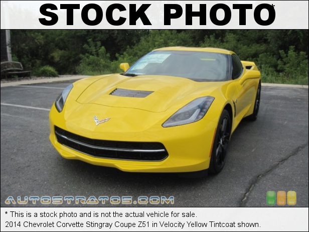 Stock photo for this 2014 Chevrolet Corvette Stingray Coupe Z51 6.2 Liter DI OHV 16-Valve VVT V8 7 Speed Manual