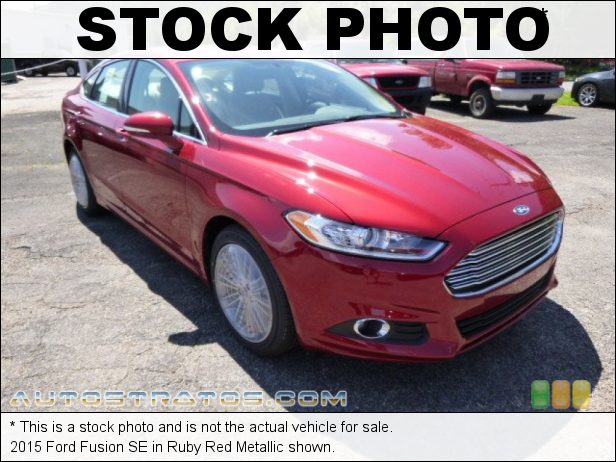 Stock photo for this 2015 Ford Fusion SE 1.5 Liter EcoBoost DI Turbocharged DOHC 16-Valve Ti-VCT 4 Cylind 6 Speed SelectShift Automatic
