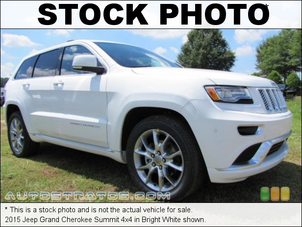 Stock photo for this 2015 Jeep Grand Cherokee Summit 4x4 3.6 Liter DOHC 24-Valve VVT Pentastar V6 8 Speed Paddle-Shift Automatic
