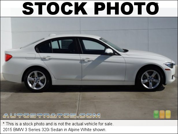 Stock photo for this 2015 BMW 3 Series 320i Sedan 2.0 Liter DI TwinPower Turbocharged DOHC 16-Valve VVT 4 Cylinder 8 Speed Automatic