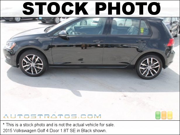 Stock photo for this 2015 Volkswagen Golf 4 Door 1.8T 1.8 Liter Turbocharged TSI DOHC 16-Valve 4 Cylinder 6 Speed Tiptronic Automatic