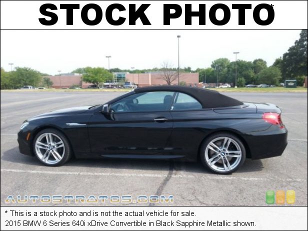 Stock photo for this 2015 BMW 6 Series 640i xDrive Convertible 3.0 Liter TwinPower Turbocharged DI DOHC 24-Valve VVT Inline 6 C 8 Speed Sport Automatic