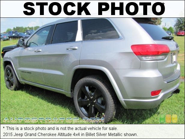 Stock photo for this 2015 Jeep Grand Cherokee Altitude 4x4 3.6 Liter DOHC 24-Valve VVT Pentastar V6 8 Speed Paddle-Shift Automatic