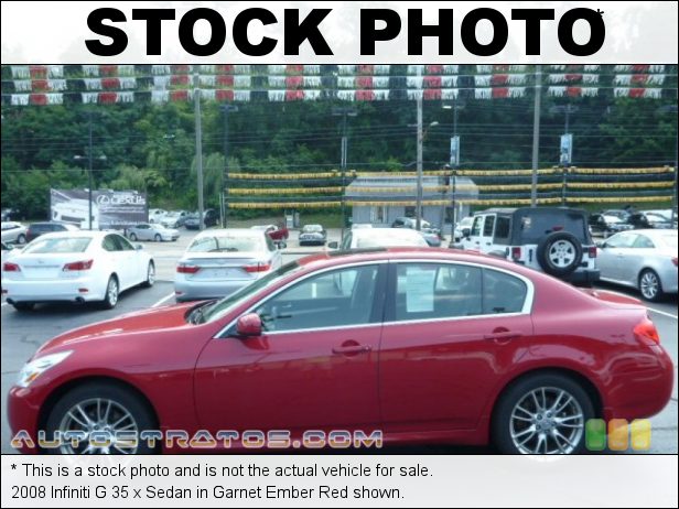Stock photo for this 2008 Infiniti G 35 x Sedan 3.5 Liter DOHC 24-Valve VVT V6 5 Speed ASC Automatic