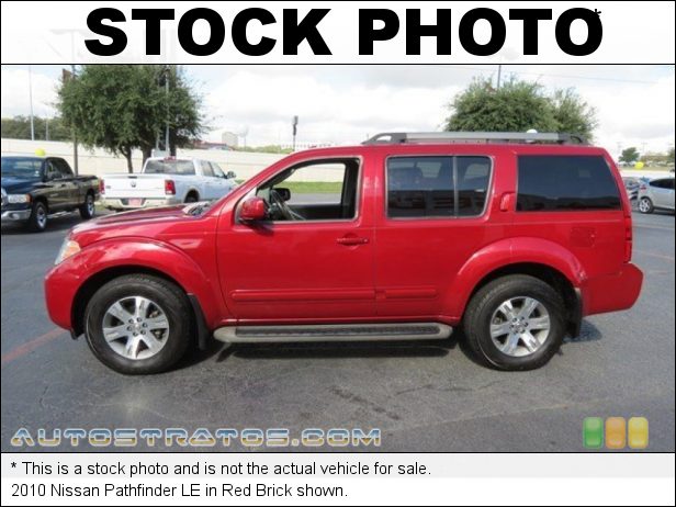 Stock photo for this 2010 Nissan Pathfinder LE 4.0 Liter DOHC 24-Valve CVTCS V6 5 Speed Automatic