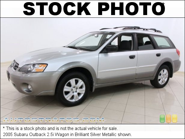 Stock photo for this 2005 Subaru Outback 2.5i Wagon 2.5 Liter SOHC 16-Valve Flat 4 Cylinder 4 Speed Automatic