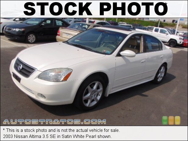Stock photo for this 2003 Nissan Altima 3.5 SE 3.5 Liter DOHC 24-Valve V6 4 Speed Automatic
