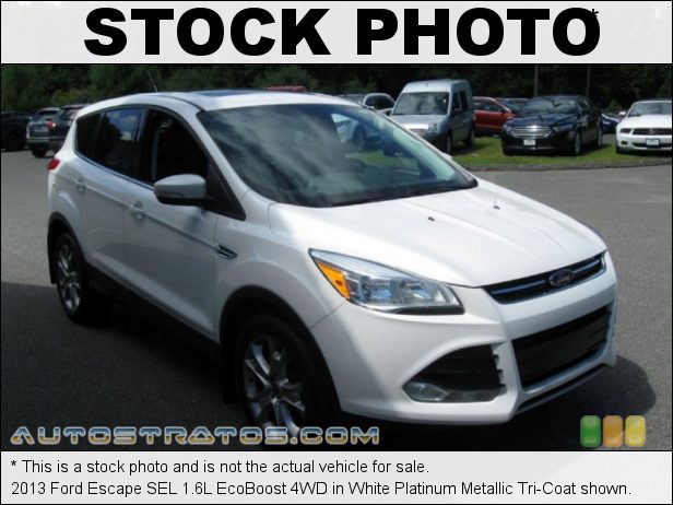 Stock photo for this 2013 Ford Escape SEL 1.6L EcoBoost 4WD 1.6 Liter DI Turbocharged DOHC 16-Valve Ti-VCT EcoBoost 4 Cylind 6 Speed SelectShift Automatic