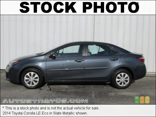 Stock photo for this 2014 Toyota Corolla LE Eco 1.8 Liter DOHC 16-Valve Dual VVT-i 4 Cylinder CVTi-S Automatic