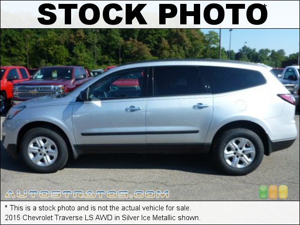 Stock photo for this 2015 Chevrolet Traverse LS AWD 3.6 Liter DI DOHC 24-Valve VVT V6 6 Speed Automatic