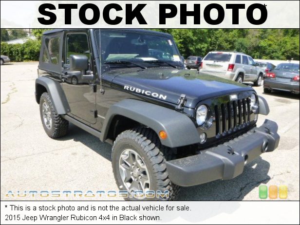 Stock photo for this 2015 Jeep Wrangler Rubicon 4x4 3.6 Liter DOHC 24-Valve VVT V6 5 Speed Automatic