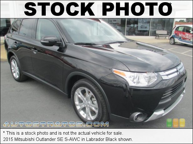 Stock photo for this 2015 Mitsubishi Outlander SE S-AWC 2.4 Liter SOHC 16-Valve MIVEC 4 Cylinder CVT Automatic