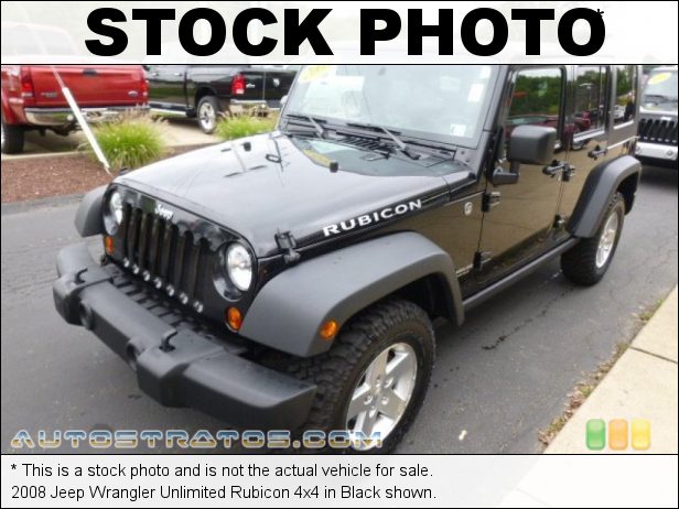 Stock photo for this 2008 Jeep Wrangler Unlimited Rubicon 4x4 3.8 Liter SMPI OHV 12-Valve V6 6 Speed Manual