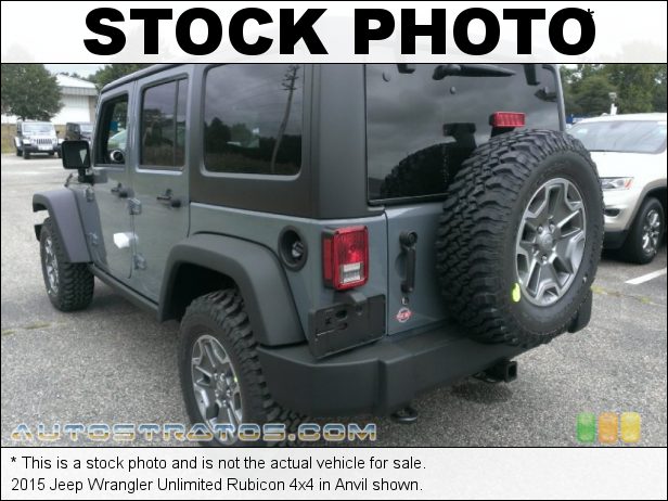 Stock photo for this 2015 Jeep Wrangler Unlimited Rubicon 4x4 3.6 Liter DOHC 24-Valve VVT V6 5 Speed Automatic