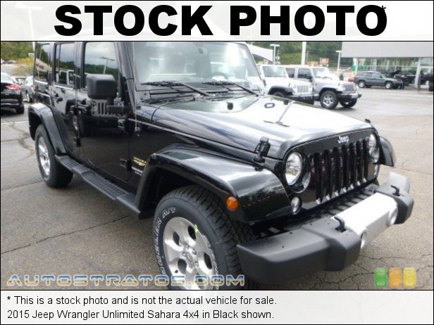 Stock photo for this 2015 Jeep Wrangler Unlimited Sahara 4x4 3.6 Liter DOHC 24-Valve VVT V6 5 Speed Automatic