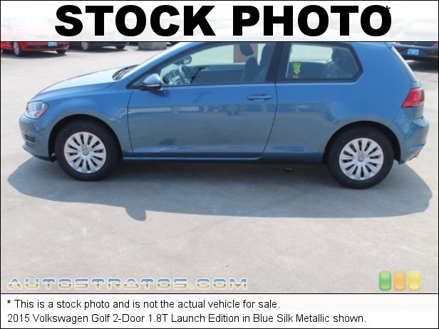 Stock photo for this 2015 Volkswagen Golf 2-Door 1.8T Launch Edition 1.8 Liter Turbocharged TSI DOHC 16-Valve 4 Cylinder 5 Speed Manual