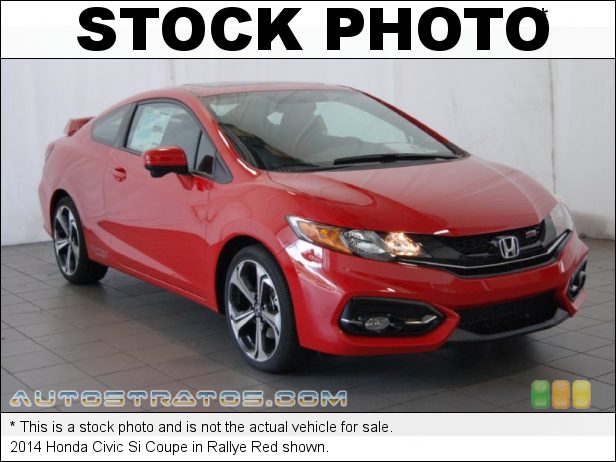 Stock photo for this 2014 Honda Civic Si Coupe 2.4 Liter DOHC 16-Valve i-VTEC 4 Cylinder 6 Speed Manual