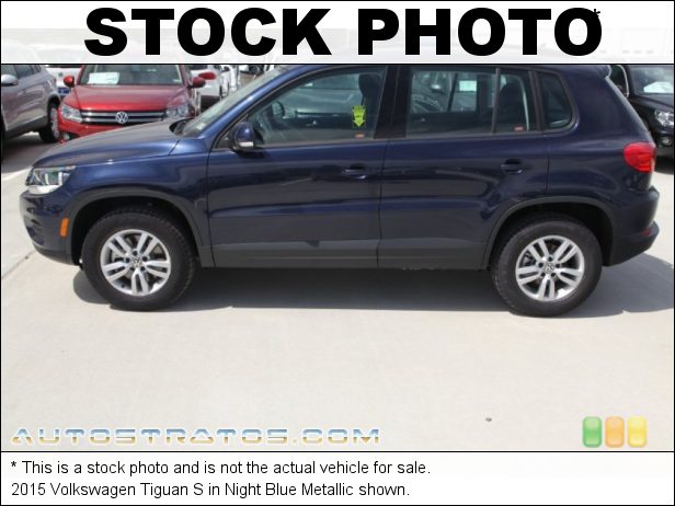 Stock photo for this 2015 Volkswagen Tiguan S 2.0 Liter TSI Turbocharged DOHC 24-Valve VVT 4 Cylinder 6 Speed Automatic