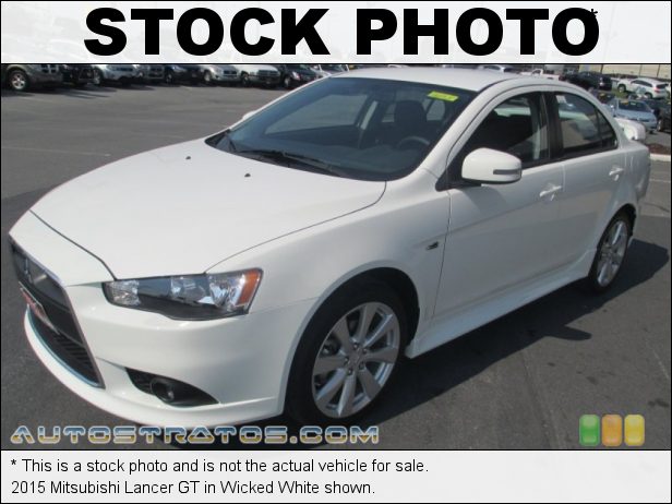 Stock photo for this 2015 Mitsubishi Lancer GT 2.4 Liter DOHC 16-Valve MIVEC 4 Cylinder 5 Speed Manual