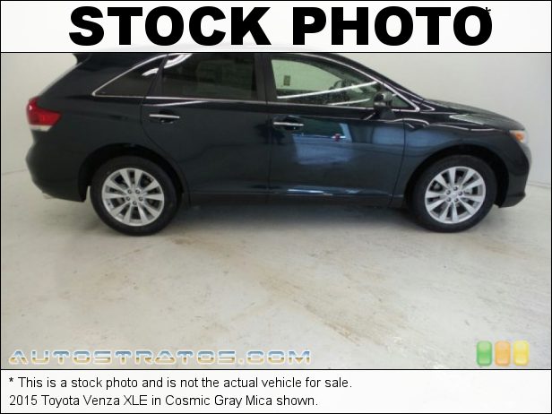 Stock photo for this 2015 Toyota Venza XLE 2.7 Liter DOHC 16-Valve Dual VVT-i 4 Cylinder 6 Speed ECT-i Automatic