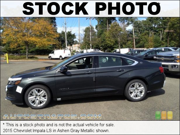 Stock photo for this 2015 Chevrolet Impala LS 2.5 Liter DI DOHC 16-Valve VVT ECOTEC 4 Cylinder 6 Speed Automatic
