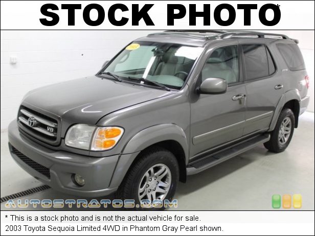 Stock photo for this 2003 Toyota Sequoia Limited 4WD 4.7L DOHC 32V i-Force V8 4 Speed Automatic