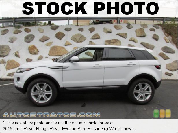 Stock photo for this 2015 Land Rover Range Rover Evoque Pure 2.0 Liter DI Turbocharged DOHC 16-Valve VVT 4 Cylinder 9 Speed ZF automatic