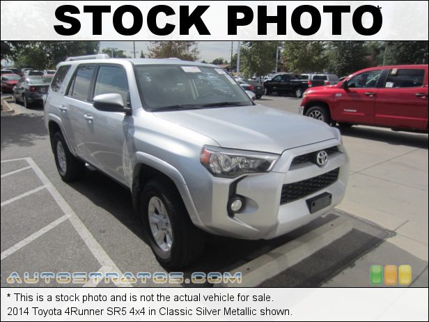 Stock photo for this 2014 Toyota 4Runner 4x4 4.0 Liter DOHC 24-Valve Dual VVT-i V6 5 Speed Automatic