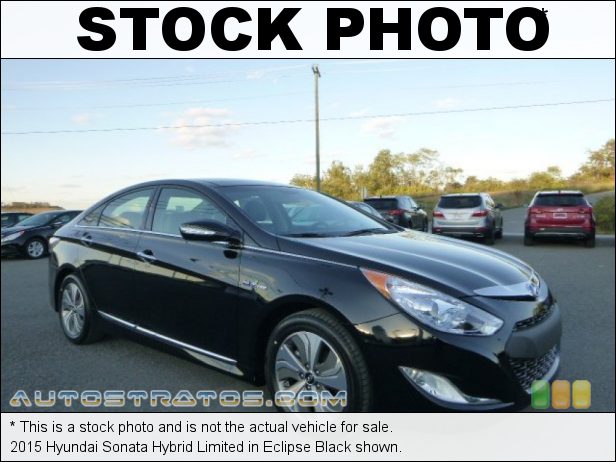 Stock photo for this 2015 Hyundai Sonata Hybrid Limited 2.4 Liter Atkinson Cycle DOHC 16-Valve D-CVVT 4 Cylinder Gasolin 6 Speed SHIFTRONIC Automatic