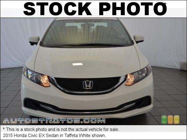 Stock photo for this 2015 Honda Civic EX Sedan 1.8 Liter SOHC 16-Valve i-VTEC 4 Cylinder CVT Automatic