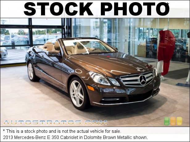 Stock photo for this 2013 Mercedes-Benz E 350 Cabriolet 3.5 Liter DI DOHC 24-Valve VVT V6 7 Speed Automatic
