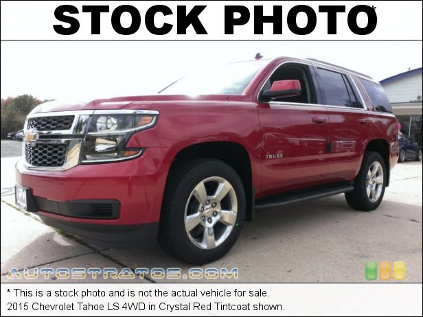 Stock photo for this 2015 Chevrolet Tahoe LS 4WD 5.3 Liter DI OHV 16-Valve VVT Flex-Fuel Ecotec V8 6 Speed Automatic