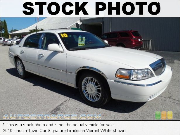 Stock photo for this 2010 Lincoln Town Car Signature Limited 4.6 Liter Flex-Fuel SOHC 16-Valve V8 4 Speed Automatic