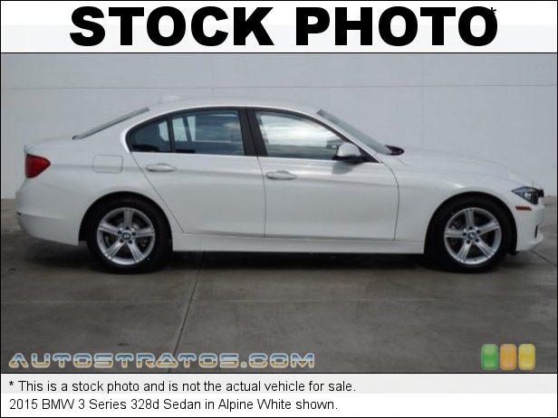 Stock photo for this 2015 BMW 3 Series 328d Sedan 2.0 Liter d DI TwinPower Turbocharged DOHC 16-Valve Diesel 4 Cyl 8 Speed Automatic