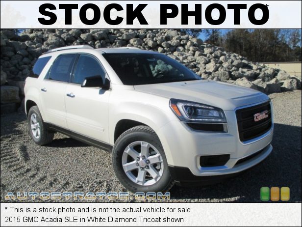 Stock photo for this 2015 GMC Acadia SLE 3.6 Liter DI DOHC 24-Valve V6 6 Speed Automatic