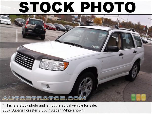 Stock photo for this 2007 Subaru Forester 2.5 X 2.5 Liter SOHC 16-Valve VVT Flat 4 Cylinder 5 Speed Manual