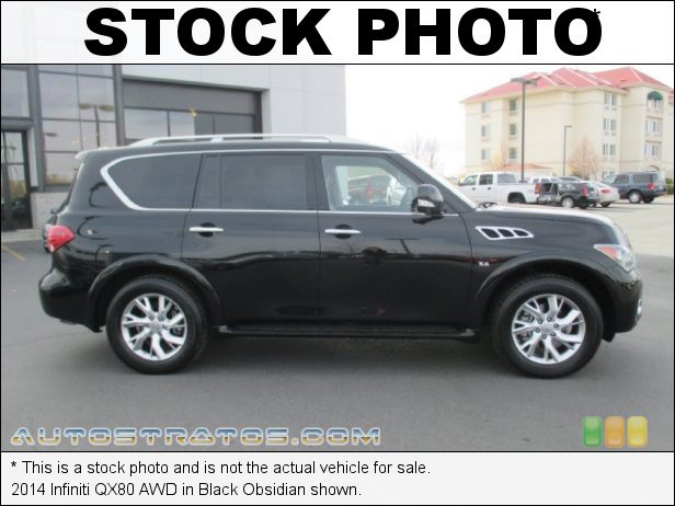 Stock photo for this 2014 Infiniti QX80 AWD 5.6 Liter DI DOHC 32-Valve VVEL CVTCS V8 7 Speed Automatic