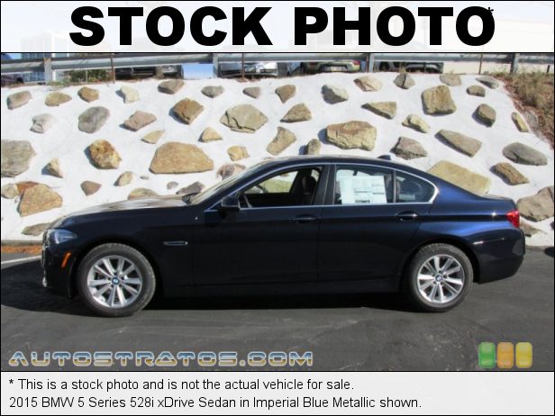 Stock photo for this 2015 BMW 5 Series 528i xDrive Sedan 2.0 Liter DI TwinPower Turbocharged DOHC 16-Valve VVT 4 Cylinder 8 Speed Steptronic Automatic