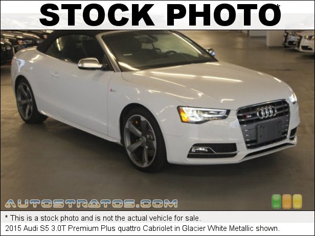 Stock photo for this 2015 Audi S5 3.0T Premium Plus quattro Cabriolet 3.0 Liter Supercharged TFSI DOHC 24-Valve VVT V6 7 Speed S tronic Dual-Clutch Automatic